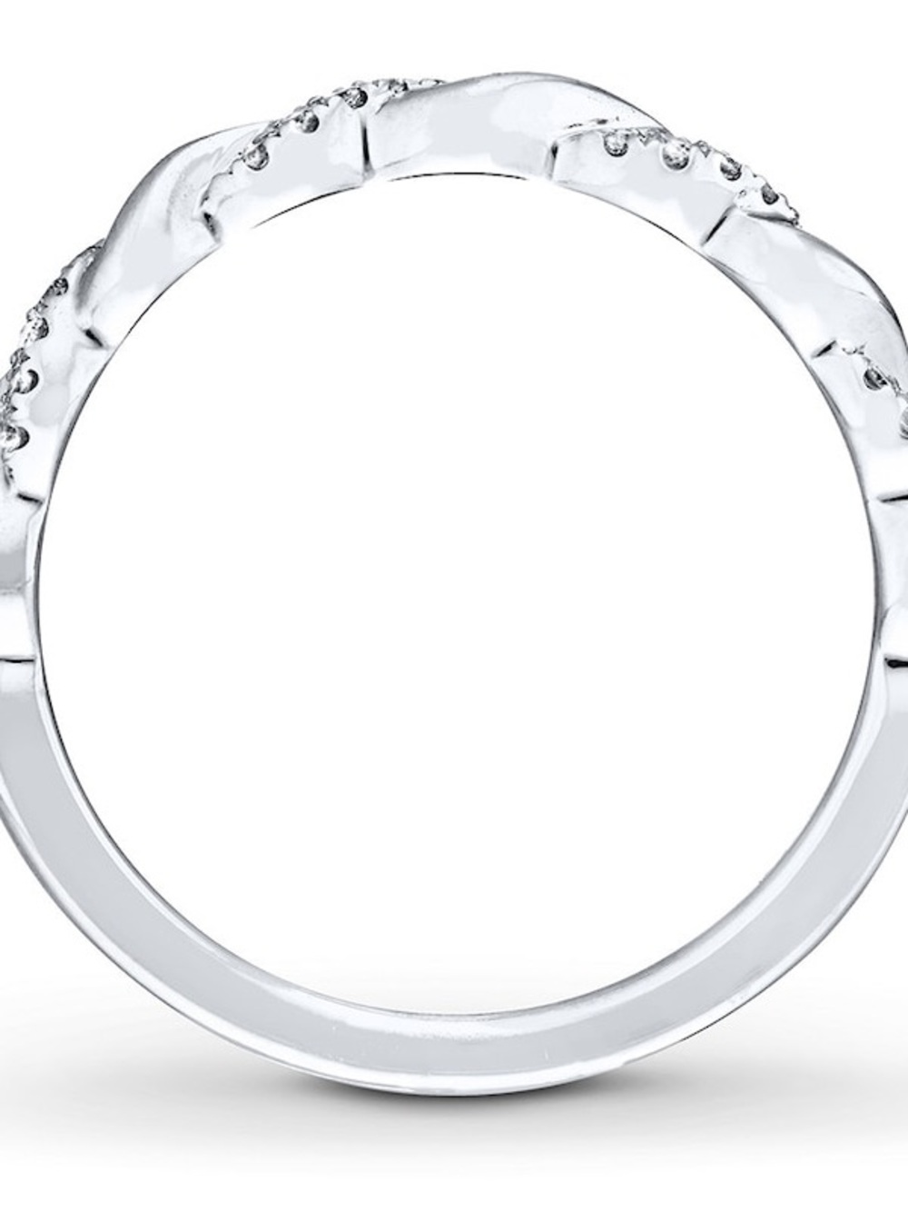 Neil Lane Twisted Diamond Accent Ring in White - Picture 2 of 6